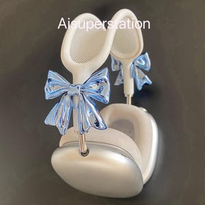 Bow Airpods max attachments, Airpods max accessories, apple headphone attachments, Airpods Max outfit, cyberpunk, punk, cute, 3D printed