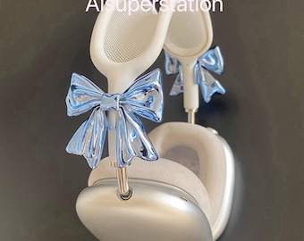 3D Printed Bow Attachment for Airpods Max: Cyberpunk Headphone Accessory
