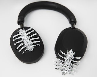 SpineFlex 3D Printed Headphone Attachment: Cyberpunk Goth Style