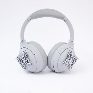 Sony XM4 attachments, Sony XM4 aesthetic, Sony XM4 accessories, cyberpunk, boyfriend, sonyheadphones, sonywh1000xm5, Sonywh1000xm4, headphone accessories, headphone attachments, chrome butterflies, butterfly