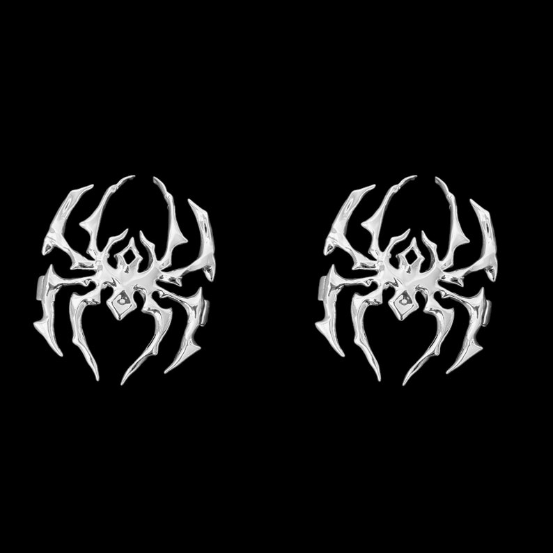 Metal Spider AirPods Max Covers: Chrome Metal spiders for Apple headphones, headphone attachments, AirPods Max accessories 2 silver spiders