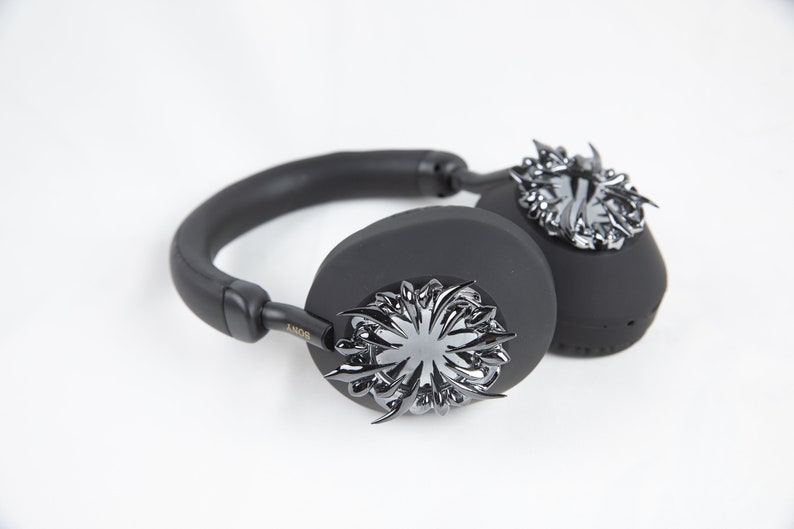 Throne Black Sony XM5/XM4 Headphone Attachments: Cyberpunk 3D Printed image 3