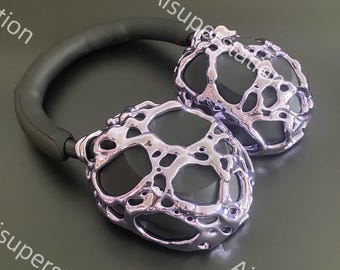 Water Headphone Covers for Sony XM4 XM5 MX6: Cyberpunk Futuristic Attachments