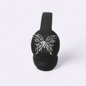 Cyberpunk Chrome Butterfly Attachment for Beats Studio Pro, Beats Solo