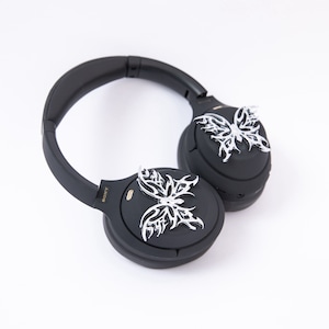 Sony XM4 attachments, Sony XM4 aesthetic, Sony XM4 accessories, cyberpunk, boyfriend, sonyheadphones, sonywh1000xm5, Sonywh1000xm4, headphone accessories, headphone attachments, chrome butterflies, butterfly