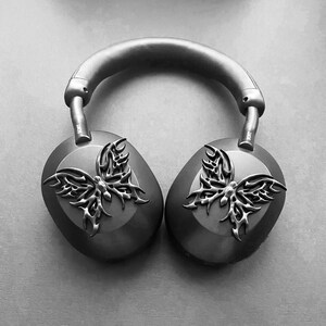 Sony XM4 attachments, Sony XM4 aesthetic, Sony XM4 accessories, cyberpunk, boyfriend, sonyheadphones, sonywh1000xm5, Sonywh1000xm4, headphone accessories, headphone attachments, chrome butterflies, butterfly