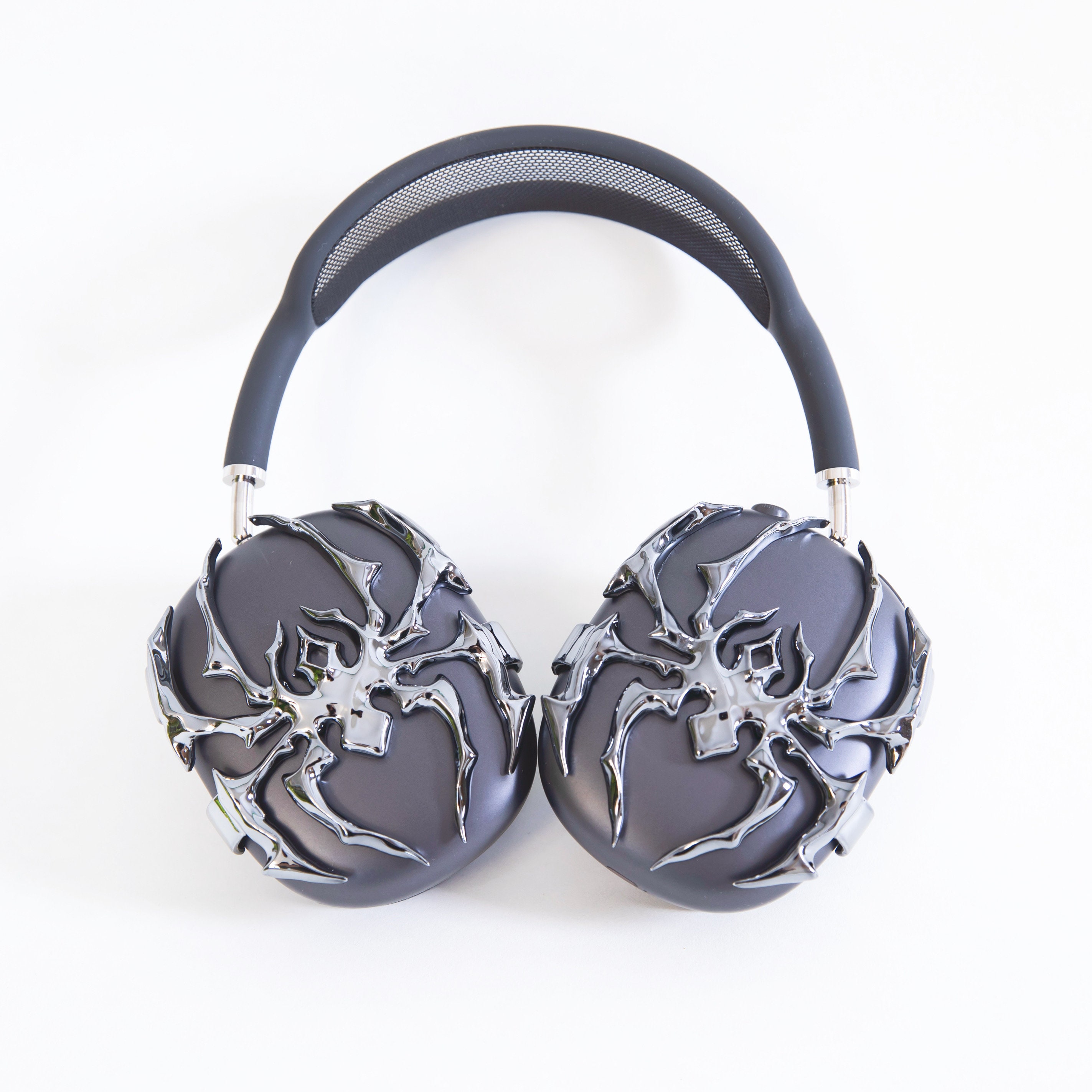 Airpods Max Black Spider Attachments, Metal Spider Cases