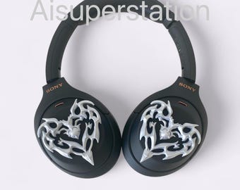 Cyberpunk Heart Attachment for Sony Headphones (Set of 2) Sony XM4 XM5 XM6