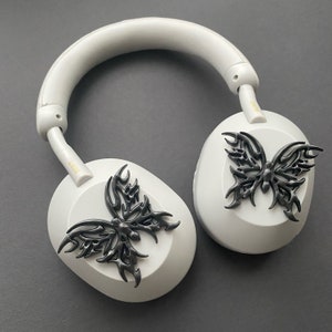 Sony XM4 attachments, Sony XM4 aesthetic, Sony XM4 accessories, cyberpunk, boyfriend, sonyheadphones, sonywh1000xm5, Sonywh1000xm4, headphone accessories, headphone attachments, chrome butterflies, butterfly