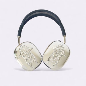 Silver Cyber cases for AirPods Max,  a set of AirPods max cases, AirPods Max covers, apple headphones cases covers, Airpod Max cases covers