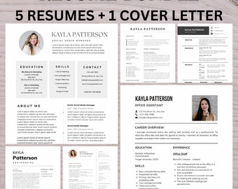 Canva Resume Resume Template for Word & Pages Clean CV Template , Resume and Cover Letter Template,resume template modern