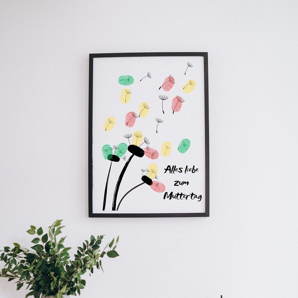 Kreative Muttertags-Freude: DIY Blumen-Bouqet zum Ausdrucken für Kinderfüße und -hände | Handabdruck | Fußabdruck