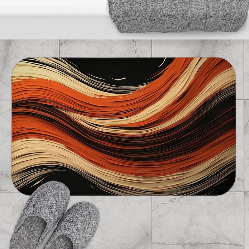 Rust Bathroom Mat - Etsy