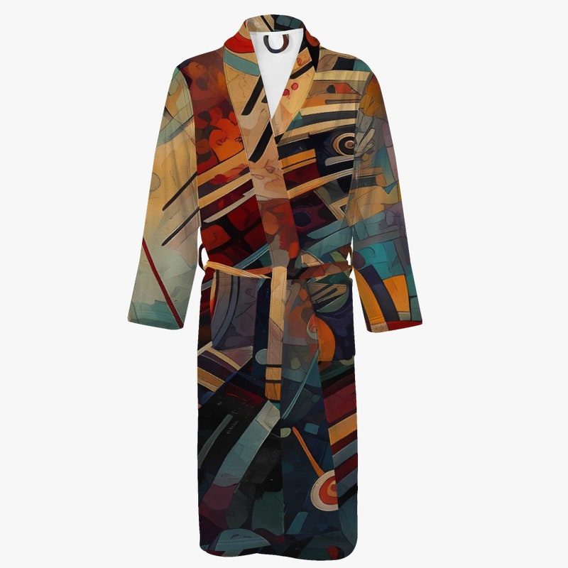 Patchwork Bathrobe Men - Etsy