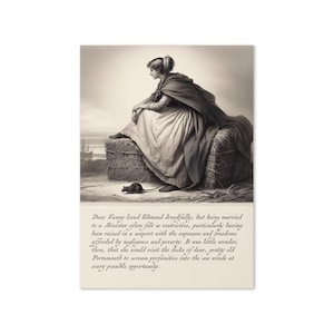Cartão de felicitações engraçado de Jane Austen Mansfield Park