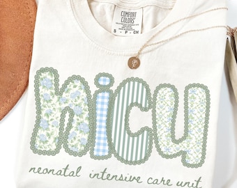 NICU Nurse Shirt, Neonatal Intensive Care Unit Shirt, Floral Coquette Nurse Tee, NICU RN Gift, Baby Nurse Shirt, Medical Staff Tee