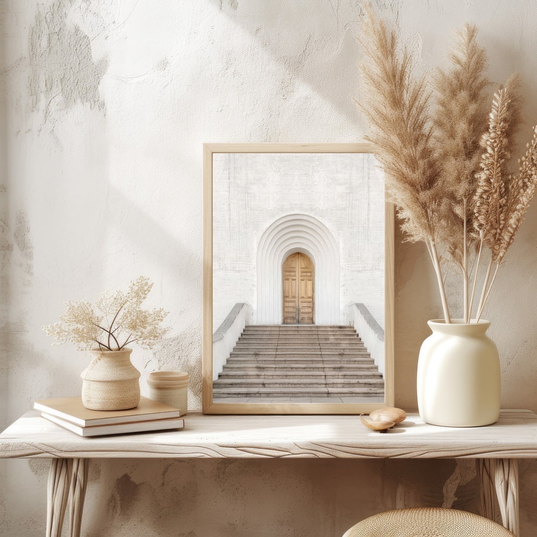 Neutral Architectural Arch Print, Minimalist Beige Wall Art, Beige Tone ...