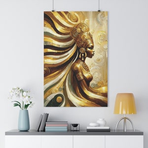 Oshun Art |Spiritual Art| African Art | Oil Painting | Fine Art | Giclée Art Print