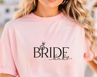 T-shirt de la mariée T-shirt de la mariée Cadeau de la mariée Chemise Bide Cadeau nuptiale de douche Chemise future mariée Cadeau de fiançailles Cadeau pour elle Cadeau de fiançailles