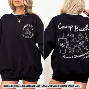 Lager Bachelorette Sweatshirt: Benutzerdefinierte Berg Mädchen Reise Rundhalsausschnitt
