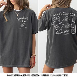 Wine Bachelorette Party Shirt: Custom Comfort Colors Tee
