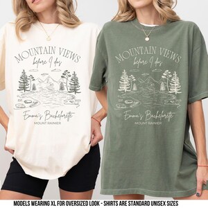 Mountain Themed Bachelorette Camp Bachelorette Shirt Custom Camp Tshirt Custom Cabin Bachelorette Tshirt  Bach Shirts Comfort Colors Shirts