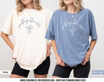 Something Blue Bachelorette Party Shirts: Coquette Comfort Colors Crew