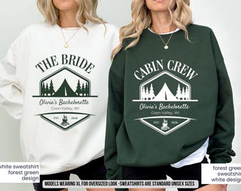Cabin Crew Bachelorette Shirt Wedding Mountain Girls Trip Vacation Gift Camp Bachelorette Sweatshirt