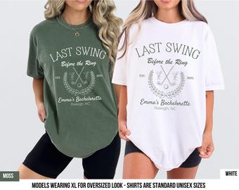 Chemise de golf Bachelorette Comfort Colors : le dernier coup avant le ring