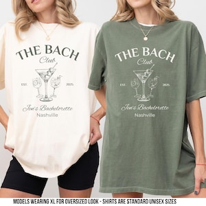 Custom Bachelorette Party Comfort Colors Shirt: The Bach Club