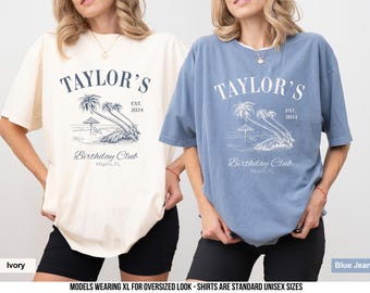 Beach Birthday Party Shirt: Custom Comfort Colors Group Tee