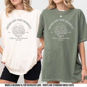 Custom Flower Bachelorette Shirts: Comfort Colors Farmers Market Theme