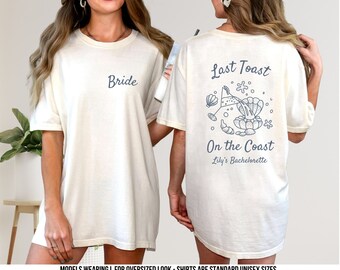 Camisetas para despedidas de soltera en la playa: El último brindis en la costa, regalos para damas de honor