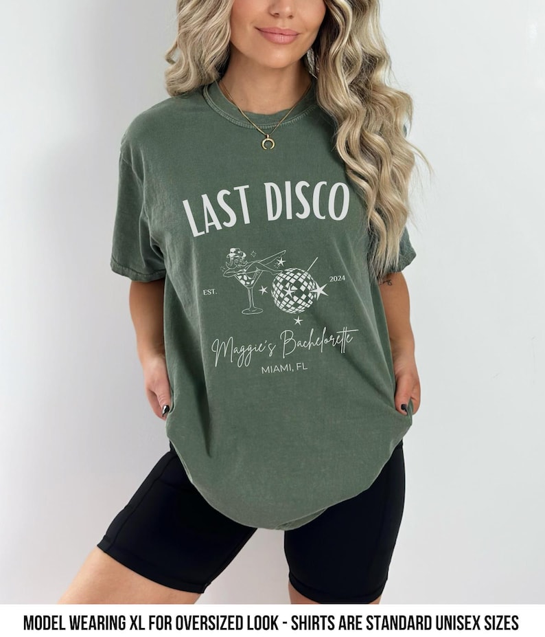 Last Disco Bachelorette Shirt Disco Bachelorette Party Custom Location
