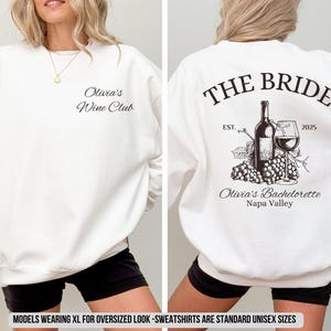 Custom Wine Bachelorette Sweatshirts Vino Before Vows Sweaters Wine Club Bachelorette Sweatshirt Bachelorette Party Sweatshirts Wine Themed