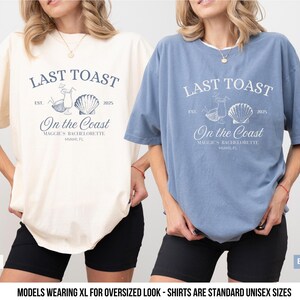 Beach Bachelorette Party Shirts Last Toast On The Coast Shirts The Bach Club Shirts Custom Location Bach Tee Comfort Colors Shirts