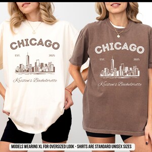 Chicago Bachelorette Party Shirts: Custom Windy City Comfort Colors Tee