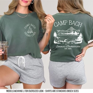 Camp Bachelorette Comfort Colors Shirt: Lake Cabin Bridal Party