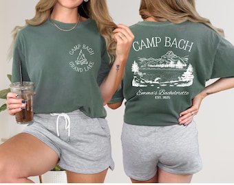 Camp Bachelorette Comfort Colors Shirt: Sjöstuga Bröllopsfest