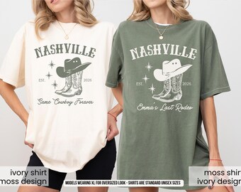 Chemises personnalisées Nashville Bachelorette Chemises ach Western Bach County Last Rodeo Bach Chemises Même cowboy Forever Comfort Colors 1717