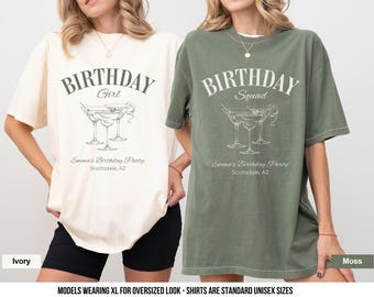 Comfort Colors Birthday Squad Shirt: Custom Party Group Tee