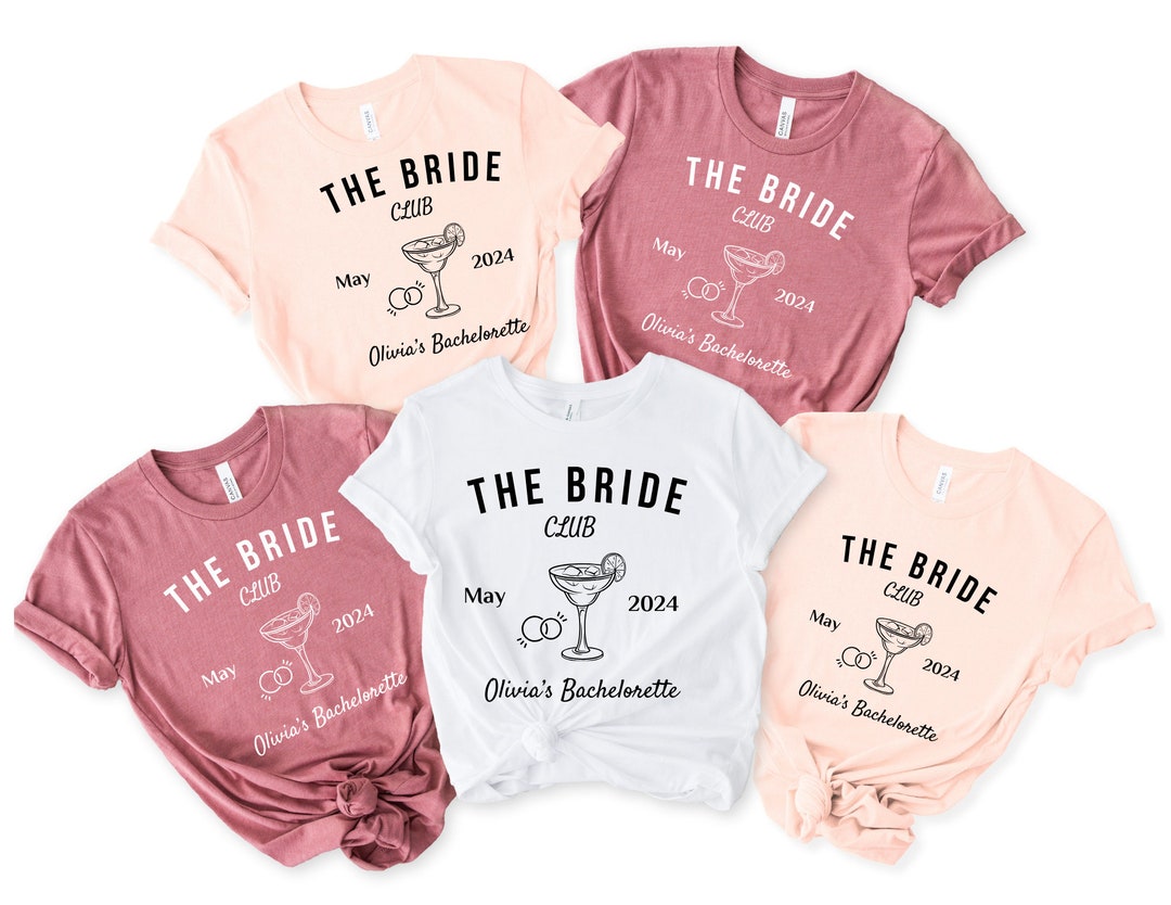 Bridal Party T-shirt Team Bride Shirts Personalized Bride Shirt Hen ...