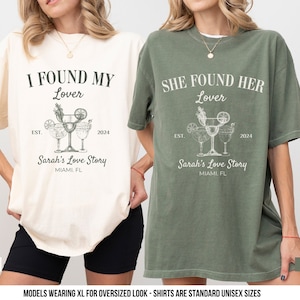 She Found Her Lover Bachelorette Shirt Bachelorette Party Custom Location Bachelorette Shirt Matching Shirts For Bridal Part Comfort Colors