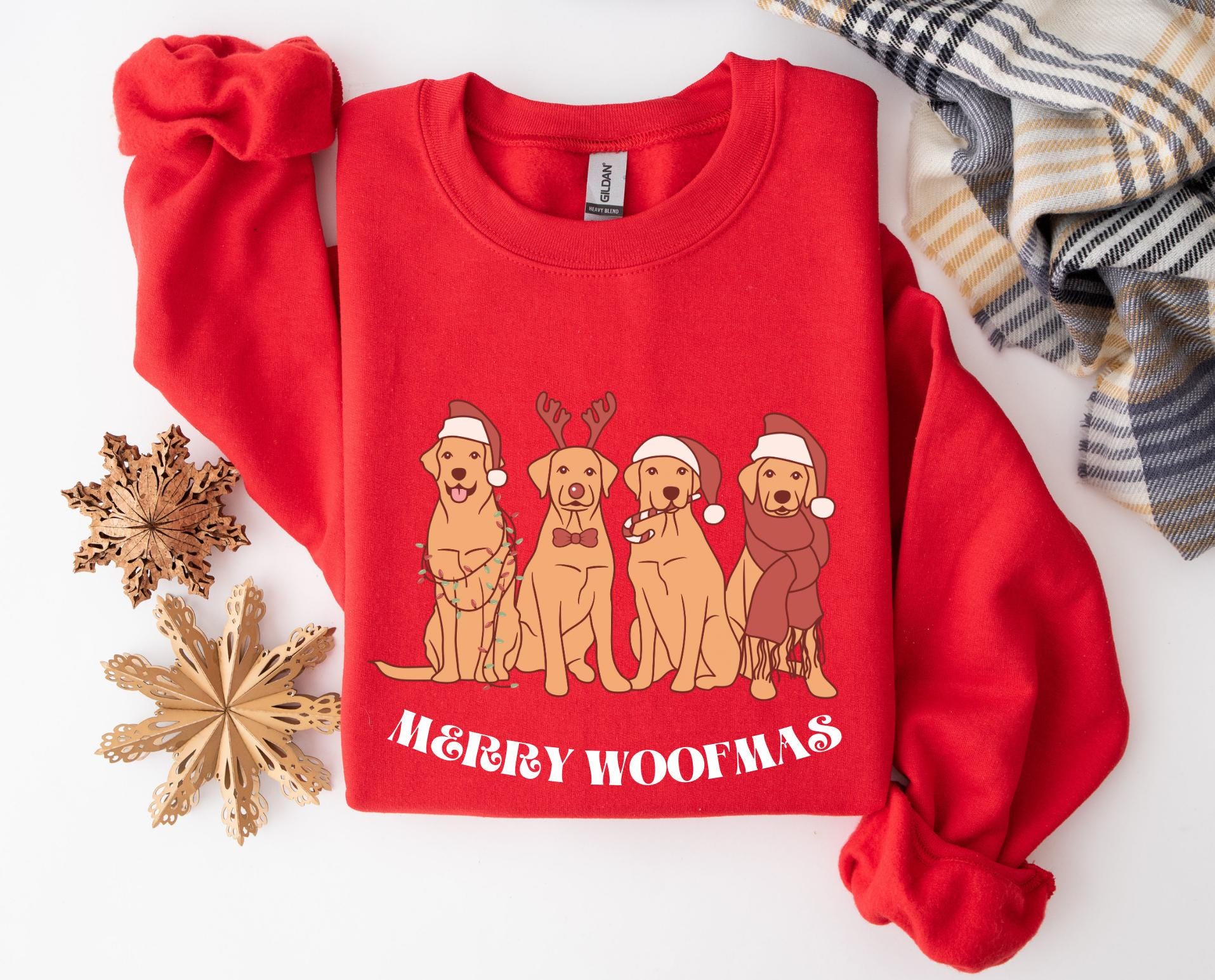 Generisch Pull De Noël Pour Femme Avec Imprimé Animal De