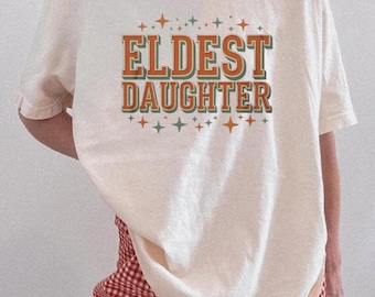 Camiseta de hija mayor: estilo vintage de corista, algodón suave
