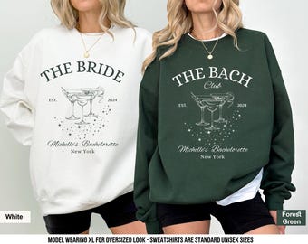 Custom Bachelorette Sweatshirt: The Bach Club, Luxury Party Crewneck