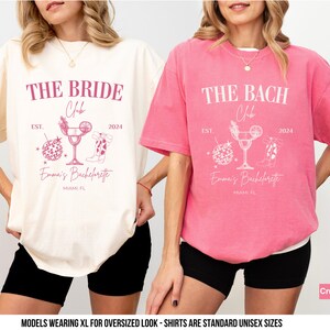 Custom Bachelorette Party Shirt: The Bach Club, Comfort Colors