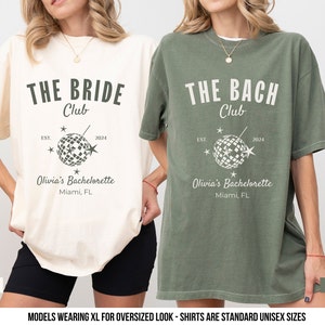 Custom Location Bachelorette Shirt  Personalized Bride Shirt Bachelorette T-Shirts  Bride Club Shirts Custom Bridal Party Shirts Party