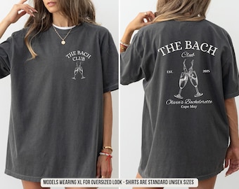 Aangepaste vrijgezellenfeest shirts: The Bach Club - comfortkleuren 1717