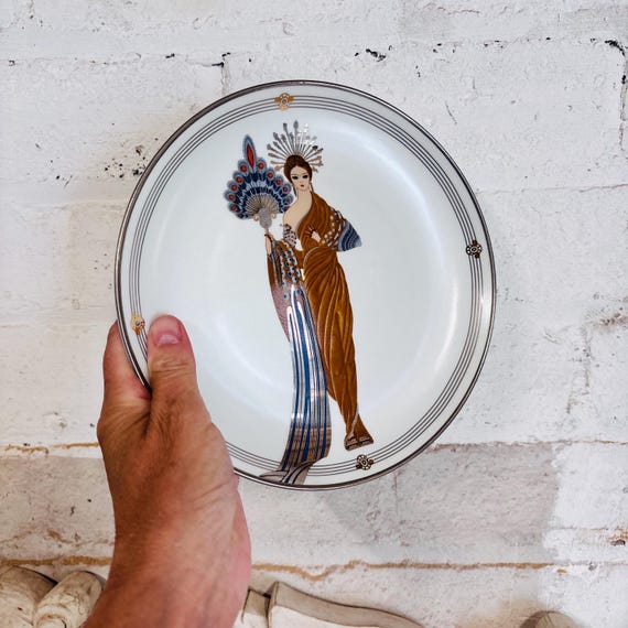 Erte Athena Art Deco Plate Greek Goddess Limited Edition - Etsy